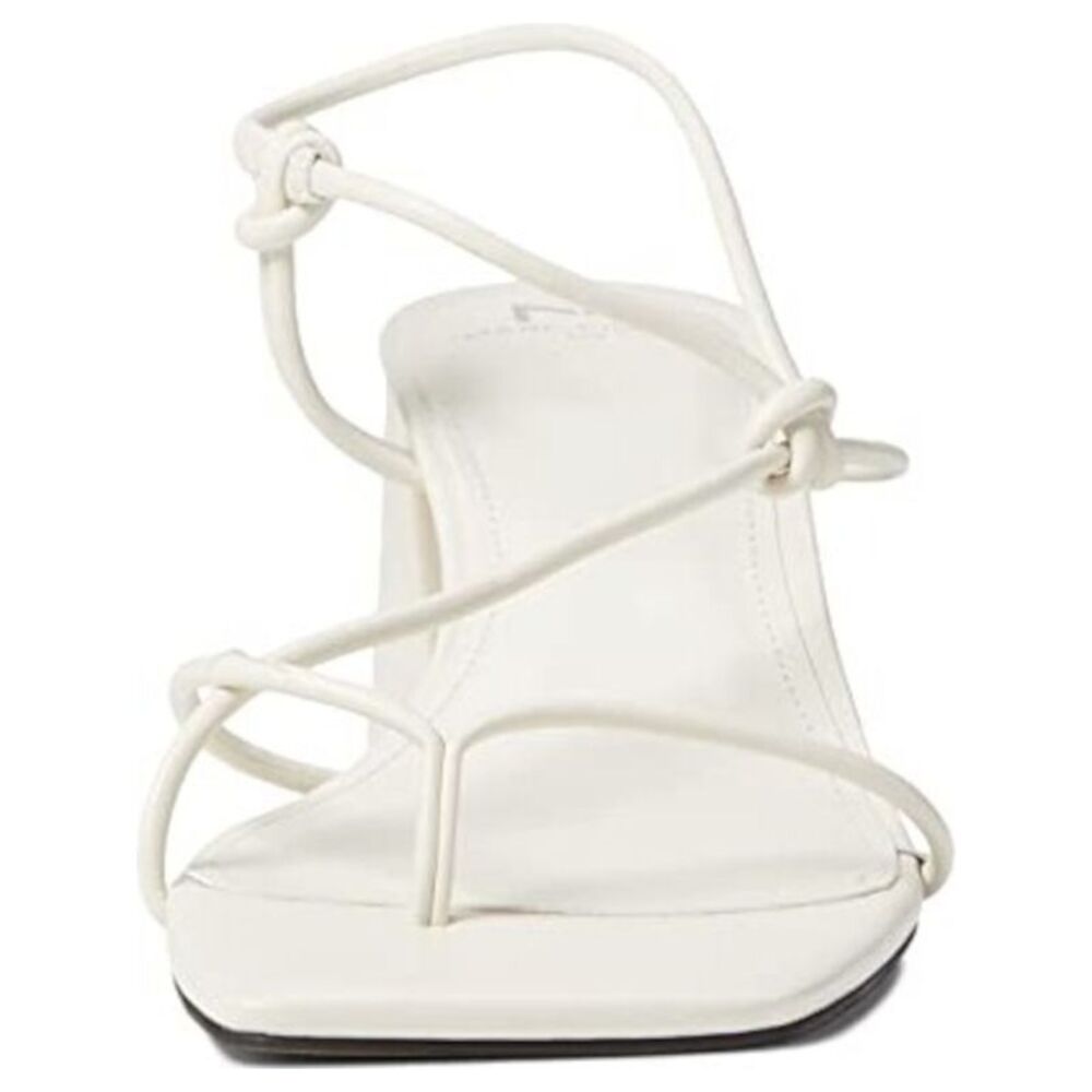 MARC FISHER Womens Ivory Chiara Slip On Leather Slingback Sandal 7.5 M